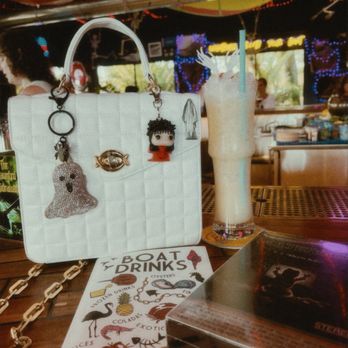 Boat Drinks - White Zombie - a specialty during the Halloween season - Cocktail Bars Near Me - St. Augustine, Florida