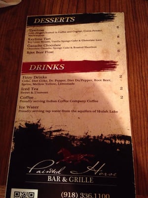 Menu photo 4 Painted Horse Bartlesville, OK