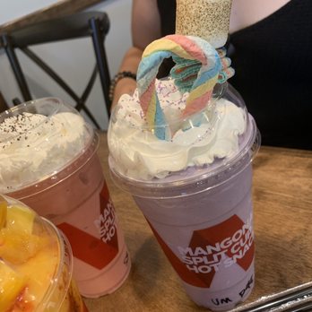 Zero Degrees - Ube drink, mangonada and a strawberry smoothie - Bubble Tea Near Me - Eugene, Oregon