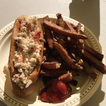 The Chip Shack - My first lobster roll and fries :) - Seafood Near Me - Charlottetown, Prince Edward Island The Chip Shack - My first lobster roll and fries :) - Seafood Near Me - Charlottetown, Prince Edward Island