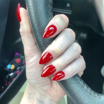 A & B Nail Spa - Back to the basics :) Big Apple Red by Ty per usual :) - Nail Salons Near Me - Gaithersburg, Maryland