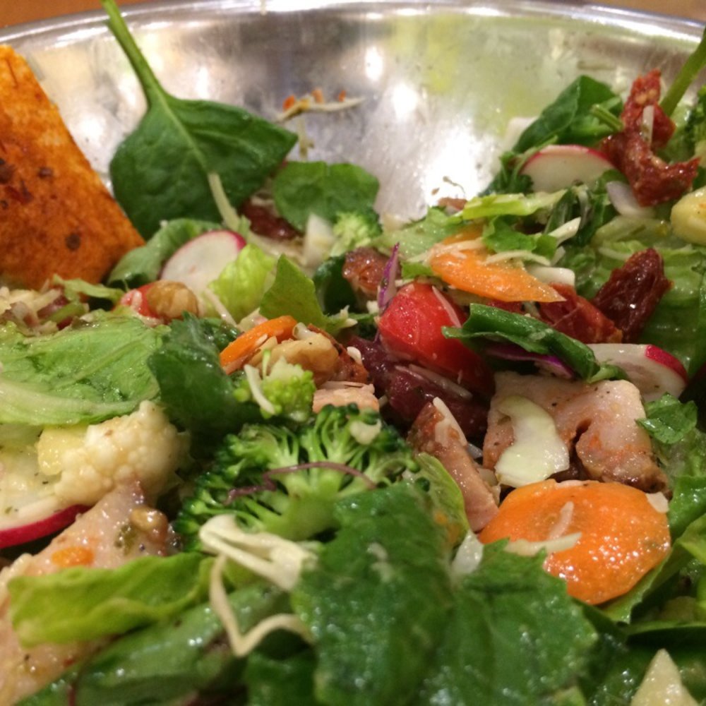 Salata - Turkey salad with chipotle bread: - Salad Near Me - Austin, Texas Salata - Turkey salad with chipotle bread: - Salad Near Me - Austin, Texas
