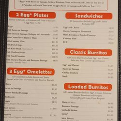 Kopper Kettle Restaurant - Breakfast Menu