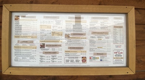 Menu photo 5 Texas Roadhouse Layton, UT