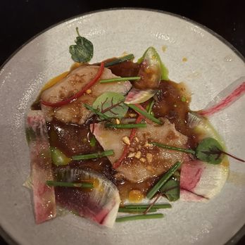The Library - Yellowtail Crudo from set meal - New American Near Me - Las Vegas, Nevada The Library - Yellowtail Crudo from set meal - New American Near Me - Las Vegas, Nevada