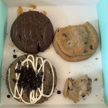 Dirty Dough - Picture of half finished cookies. - Desserts Near Me - Stevenson Ranch, California Dirty Dough - Picture of half finished cookies. - Desserts Near Me - Stevenson Ranch, California