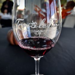 Trois le Fou Winery - Wine glass