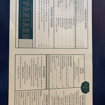 The Spaniard - Menu - Latin American Near Me - Tampa, Florida
