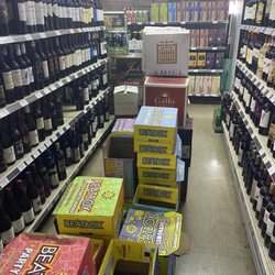 Wine Bin - Hard to get through aisles or find things.