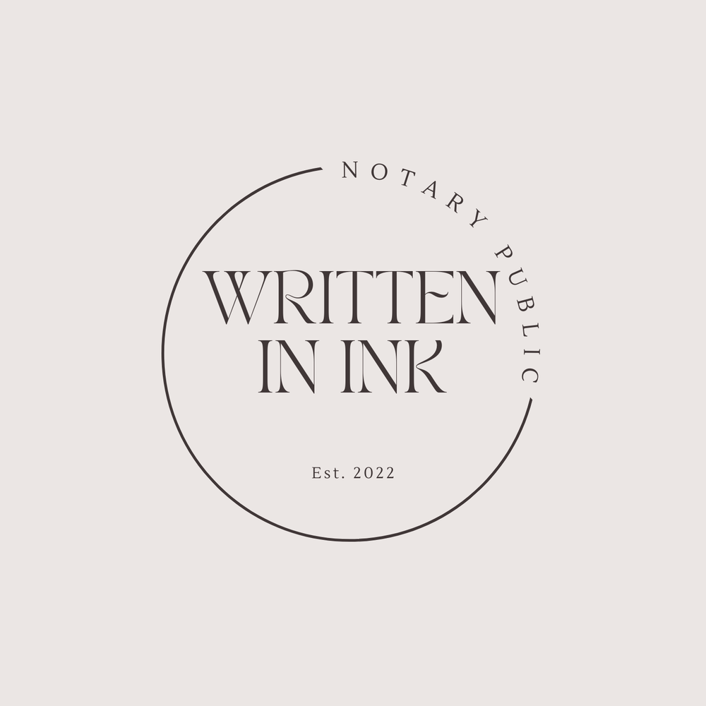 WRITTEN IN INK NOTARY Updated July 2024 63124 LA434,