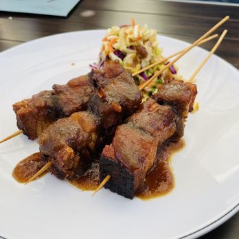 The Breakfast Bar - Pork Belly Skewers - Breakfast & Brunch Near Me - Long Beach, California The Breakfast Bar - Pork Belly Skewers - Breakfast & Brunch Near Me - Long Beach, California