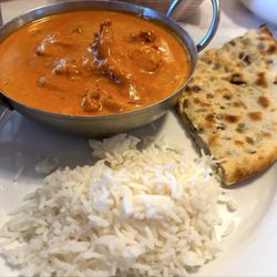 Namaste Grill - Butter chicken with old stringy dark meat. Wasn't good.