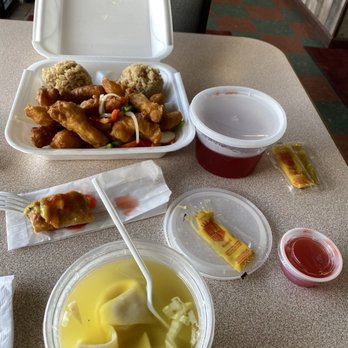 Twin Sunlight - My meal in its containers, except my bottle of Diet Coke. - Chinese Near Me - Columbus, Ohio Twin Sunlight - My meal in its containers, except my bottle of Diet Coke. - Chinese Near Me - Columbus, Ohio