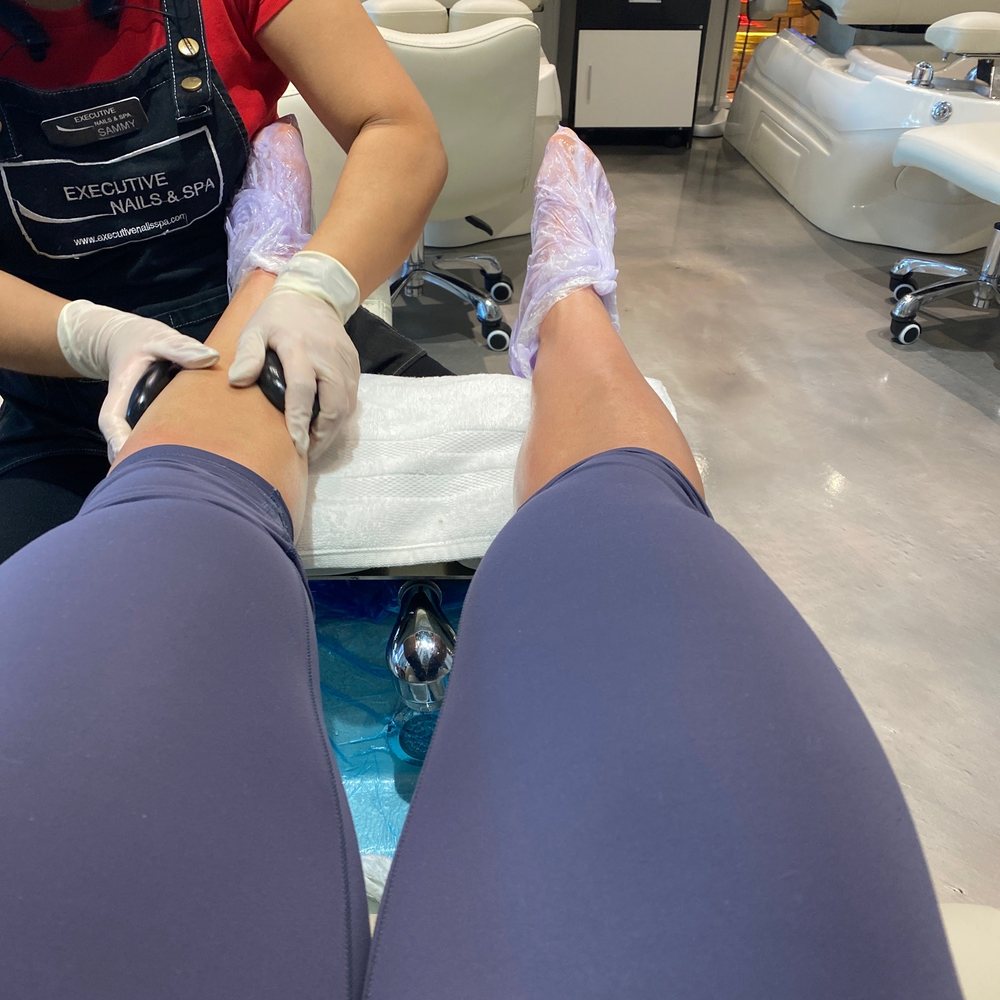 Executive Nails & Spa Vintage - Hot stone pedicure - Nail Salons Near Me - Houston, Texas
