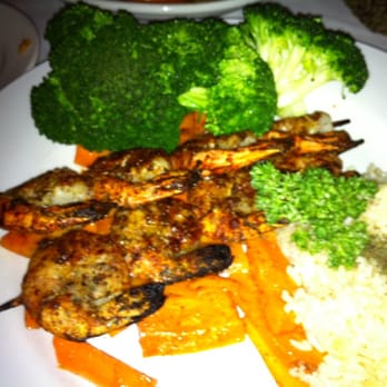 Aya Sofia - Sis Kebob with grilled Shrimp. Amazing!! - Turkish Near Me - Saint Louis, Missouri