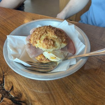 Jubala Coffee - Ham and cheese drop biscuit sandwich - Coffee & Tea Near Me - Raleigh, North Carolina Jubala Coffee - Ham and cheese drop biscuit sandwich - Coffee & Tea Near Me - Raleigh, North Carolina