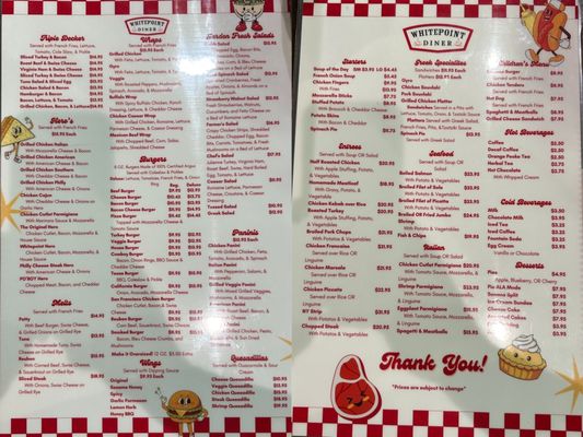 Menu photo 2 Whitepoint Diner College Point, NY