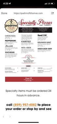 Menu photo 6 Padrino Ft Thomas Fort Thomas, KY Menu photo 6 Padrino Ft Thomas Fort Thomas, KY