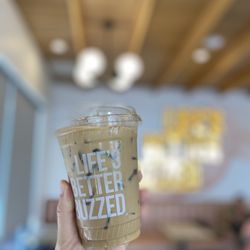 Better Buzz Coffee Mira Mesa - Iced Honey Latte- 'Honey with just a touch of Vanilla, espresso, Milk, and Ice.'