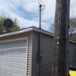 100-amp service on detached garage.