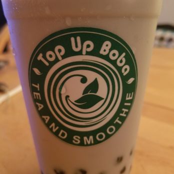 Top Up - Taro Milk Tea w/Boba (caffeine free) - Bubble Tea Near Me - Alameda, California Top Up - Taro Milk Tea w/Boba (caffeine free) - Bubble Tea Near Me - Alameda, California