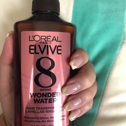 New hair care rinse out. Makes hair soft. New hair care rinse out. Makes hair soft.