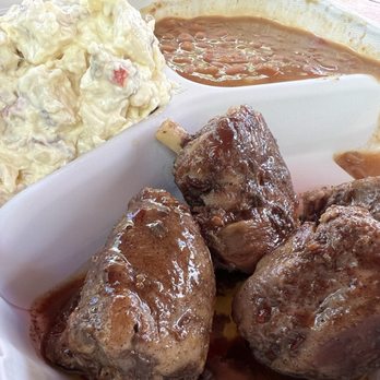Serious Food - Jamaican Jerk Pork Wings with potato salad and baked beans - Fast Food Near Me - Livonia, New York Serious Food - Jamaican Jerk Pork Wings with potato salad and baked beans - Fast Food Near Me - Livonia, New York