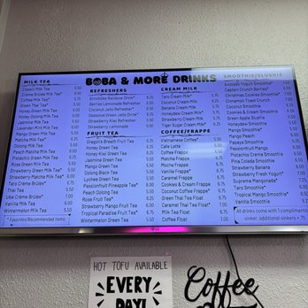 Boba & More Xpress - Menu - Coffee & Tea Near Me - Houston, Texas