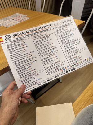 Menu photo 1 Sukaldea Atotxa Madrid, M