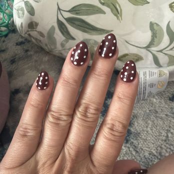 C-N Nails & Spa - Brown with polka dots - Waxing Near Me - Nashville, Tennessee C-N Nails & Spa - Brown with polka dots - Waxing Near Me - Nashville, Tennessee