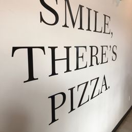 Smile, there's pizza.