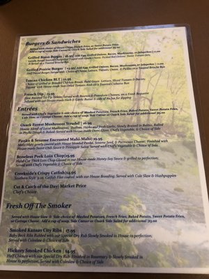 Menu photo 4 Creekside Grill Eminence, MO