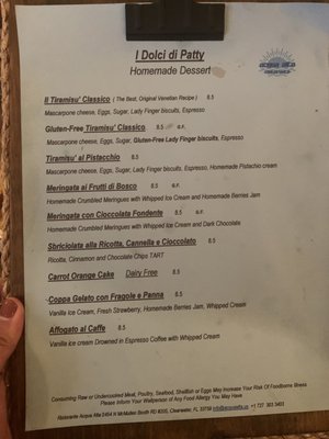 Menu photo 6 Acqua Alta Ristorante Clearwater, FL