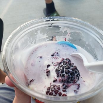Andy's Frozen Custard - Seasonal BlackBerry concrete - Desserts Near Me - Arlington, Texas