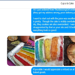 Cup a La Cake - Bad Customer service