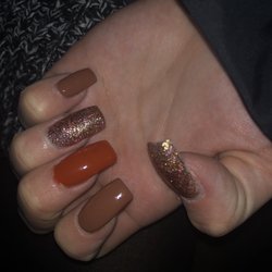 Nail Creations - You can see one of my pinky nails are crooked. Both my pinky's are extremely short compared to the rest of the nails