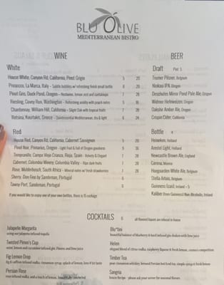 Menu photo 8 Blu Olive Mediterranean Bistro Portland, OR