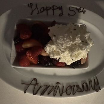 Steak 48 Del Mar - Complimentary berries and cream for our anniversary - Steakhouses Near Me - Del Mar, California Steak 48 Del Mar - Complimentary berries and cream for our anniversary - Steakhouses Near Me - Del Mar, California