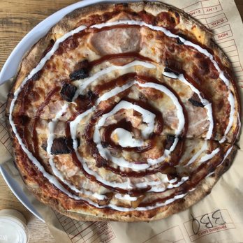 MOD Pizza - The new hawaiian pizza that I forgot the name of with bqq swirl and ranch swirl ontop. (Roasted pineapple, canadian bacon, cheese...etc). - Fast Food Near Me - Arvada, Colorado MOD Pizza - The new hawaiian pizza that I forgot the name of with bqq swirl and ranch swirl ontop. (Roasted pineapple, canadian bacon, cheese...etc). - Fast Food Near Me - Arvada, Colorado