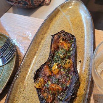 Rumi's Kitchen - Colony Square - Eggplant Chermoula - Persian/Iranian Near Me - Atlanta, Georgia Rumi's Kitchen - Colony Square - Eggplant Chermoula - Persian/Iranian Near Me - Atlanta, Georgia