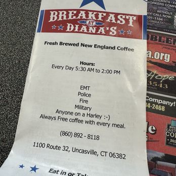 Breakfast At Diana’s - Breakfast & Brunch Near Me - Uncasville, Connecticut