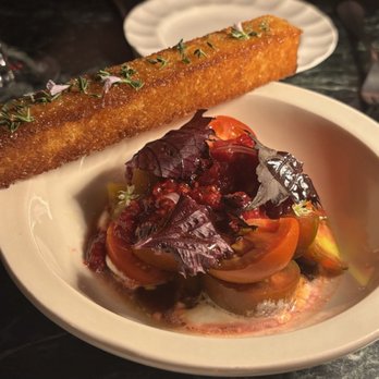 Maison - Heirloom Tomato, Whipped Feta, Raspberry Vinaigrette $21 - Wine Bars Near Me - Washington, DC, District of Columbia Maison - Heirloom Tomato, Whipped Feta, Raspberry Vinaigrette $21 - Wine Bars Near Me - Washington, DC, District of Columbia