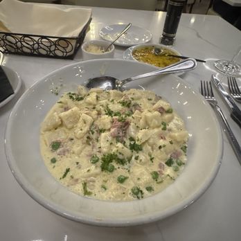 Villa Palma Ristorante - Gnocchi carbonara (off menu request) - Italian Near Me - Indialantic, Florida Villa Palma Ristorante - Gnocchi carbonara (off menu request) - Italian Near Me - Indialantic, Florida