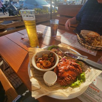 Arizona Wilderness Brewing - The burger of the month Arizona Hot Fried Chicken Sandwich Hand Cut Duck Fat Fries - Breweries Near Me - Gilbert, Arizona Arizona Wilderness Brewing - The burger of the month Arizona Hot Fried Chicken Sandwich Hand Cut Duck Fat Fries - Breweries Near Me - Gilbert, Arizona
