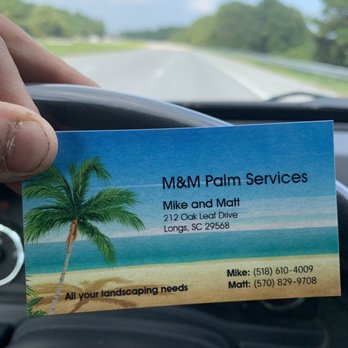 M&M Palm Service - The business card - Gardeners Near Me - Longs, South Carolina M&M Palm Service - The business card - Gardeners Near Me - Longs, South Carolina