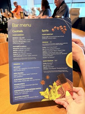 Menu photo 2 Alaska Lounge - Terminal 1 San Francisco, CA Menu photo 2 Alaska Lounge - Terminal 1 San Francisco, CA