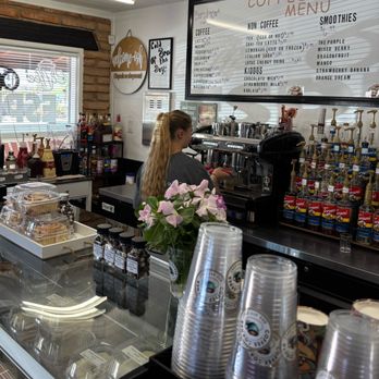 Coffee Corner - One of the owners making my yummy ice mocha! - Coffee & Tea Near Me - Apache Junction, Arizona