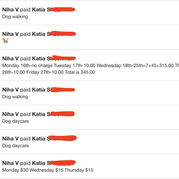 Katia's Dog Gone Walking - Venmo Statements - Pet Sitting Near Me Katia's Dog Gone Walking - Venmo Statements - Pet Sitting Near Me