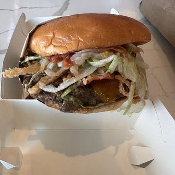 The Stand - American Classics Redefined - The Onion Stack Burger - Burgers Near Me - Long Beach, California