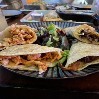 Blue Habanero - Quesadilla sampler - one chicken and one steak - New Mexican Cuisine Near Me - Cleveland, Ohio